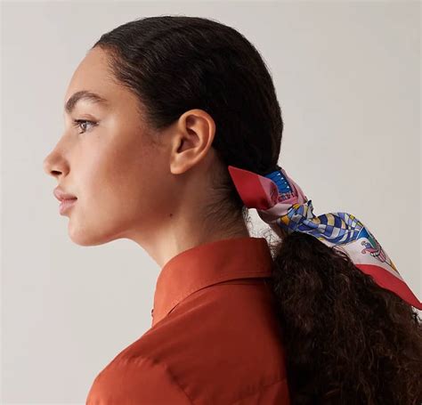 hermes twilly scarf in hair